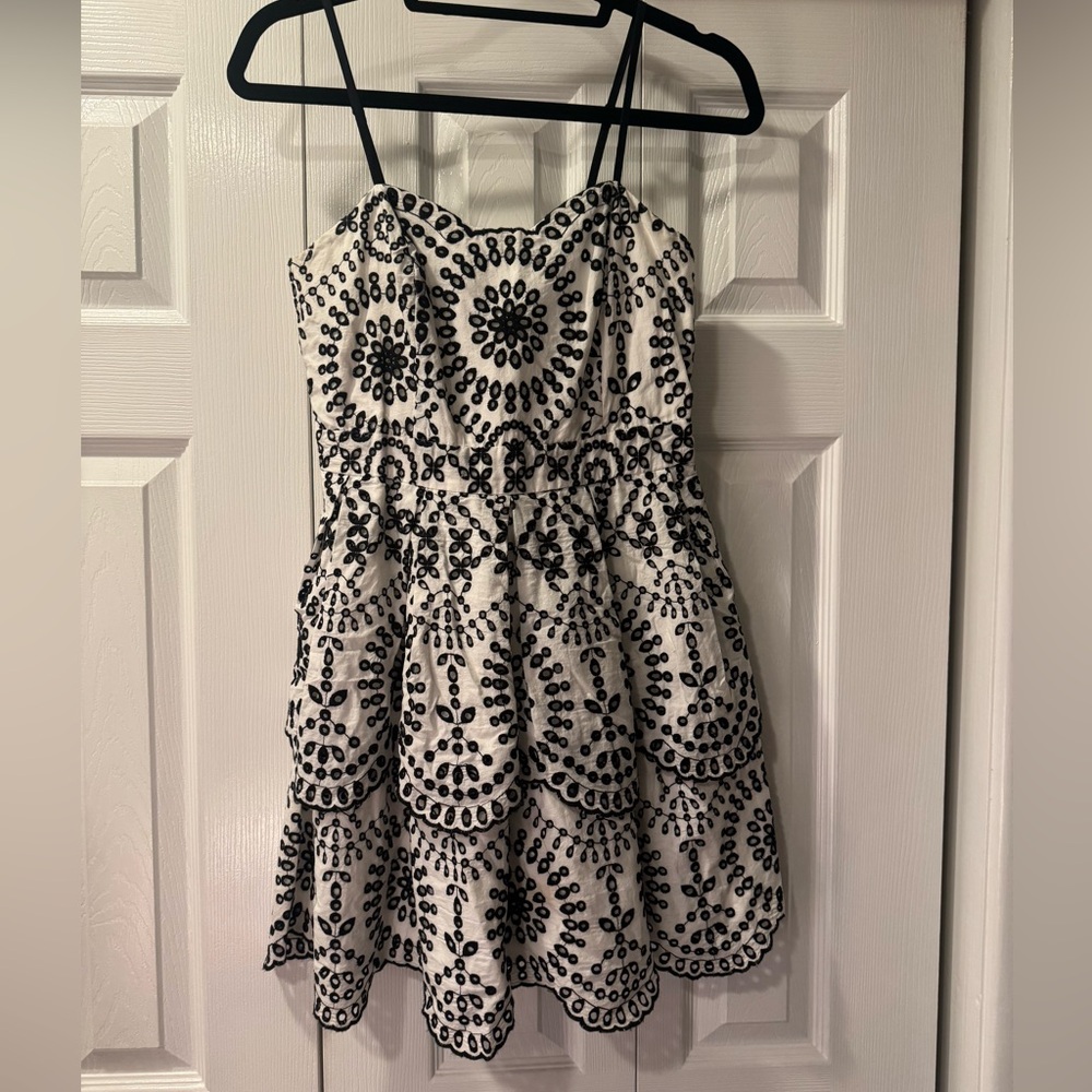 Express Black and White Mini Dress